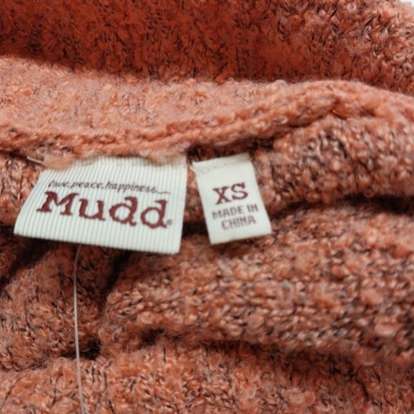 New Mudd Cowl Neck Sweater Juniors Sz XS Cropped Stretch Comfy Boho Chic Warm - Picture 6 of 9